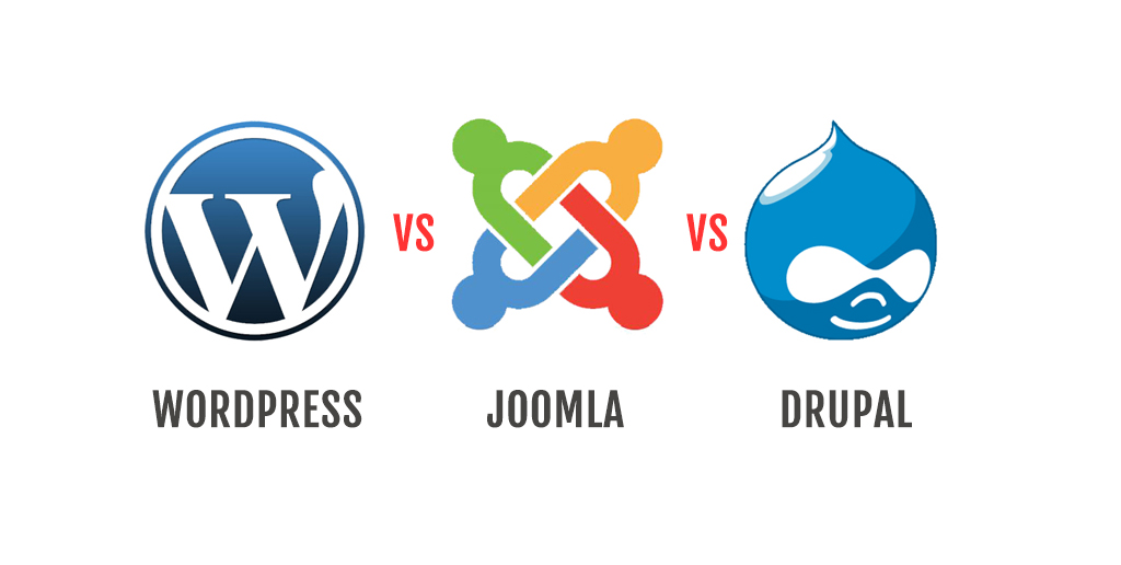 wordpress vs joomla vs drupal