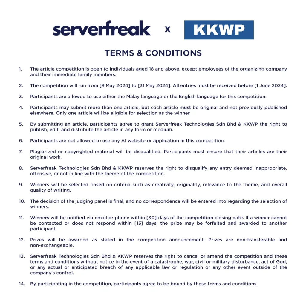 poster serverfreak x kkwp term condition
